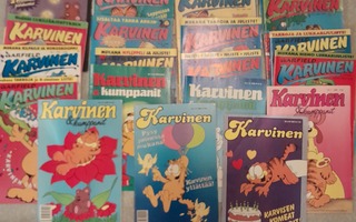 Karvinen lehtiä