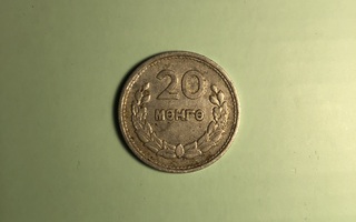 Mongolia 20 möngö 1959 (harvoin myynnissä)
