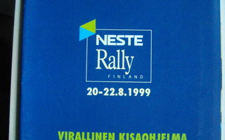 Neste Rally 20.-22.8.1999 - Virallinen kisaohjelma (1.11)