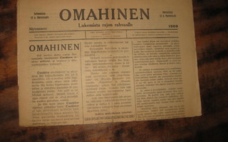 Sanomalehti ; Omahinen 12.11.1909 , näytenumero