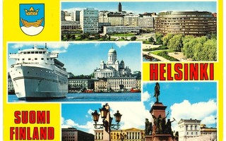Helsinki 3-kuvainen laiva m/s Finlandia ym.