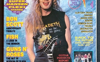 Metal Hammer 1990 : Megadeth , AC/DC - Bon Scott , Fish