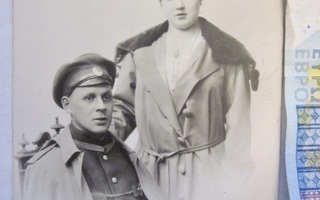 VANHA Valokuva Venäjän Suomalainen Upseeri 1917 Viipuri