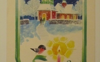 Omppu Osmo Omenamäki • Kutsu joulukirkkoon postikortti