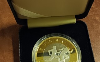 Suomi-Ruotsi Maaottelu kultamitali. Kullan arvo noin 1170€