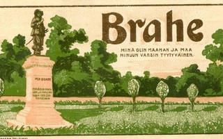 Vanha tupakkaetiketti Brahe