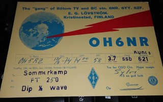 Kristinestad Kristiinankaupunki QSO kortti 1974 PK800/2
