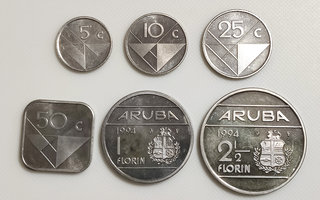 Aruba 5, 10, 25, 50 Cent, 1, 2 1/2 Florin 1994