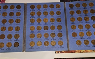 Lincoln head cent collection*  *huom. kuvaus*