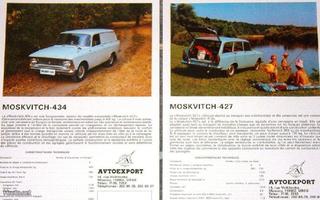 1973 Moskvitsh 427 / 434 esite - KUIN UUSI - Mosse