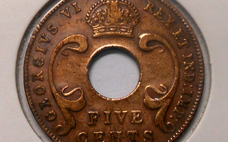 East Africa. 5 cents 1941.