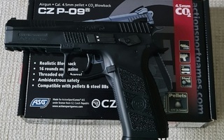 Ilmapistooli ASG CZ P-09 blowback 4,5mm co2 luoti