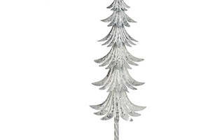 Joulupuu 20 x 58 x 13 cm Metalli Valkoinen