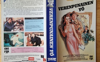 VHS  kansipaperi...VERENPUNAINEN YÖ