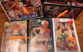 Sinful sisters XXX-rated vhs + 4 kpl mm. 80-luku