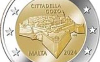 2€ Juhlaraha Malta 2024 Maltese Walled Cities ?ittadella G