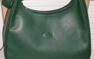 Aito, käyttämätön Longchamp vintage laukku. vihreä