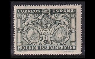 Espanja 537 ** Iberoamerikka 1 C (1930)