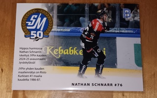 2024-25 Blueline Match Card JYP 5/6 Nathan Schnarr