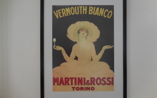 Kehystetty JULISTE "Vermouth Bianco" *PK SEUTU*