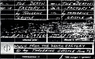 THROBBING GRISTLE music from the death factory 1976