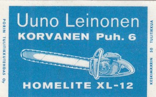 Korvanen, Uuno Leinonen, Homelite XL - 12   b351