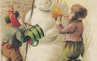 Pojat ja lumiukko