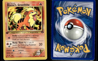 Blaine's Growlithe - 1st edition - Gym Challenge - Pokemon