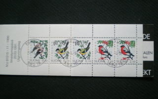 Loistoleimattu postimerkkivihko - AV16 Linnut 1991