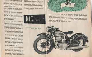 NSU-MAX : myyntiesite 8 sivua (1950-luvulta ), auf deutch