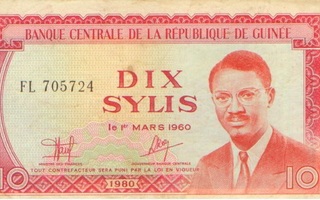 Guinea 10 sylis 1980