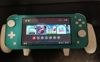 Nintendo Switch Lite, 128GB SD, Satisfye grip, laukku