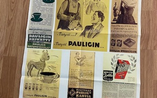 Paulig 120 vuotta kahvi juliste