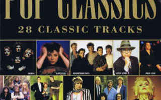 POP CLASSICS, 28 classic tracks (2-CD), mm. Queen, Blondie