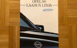 Esite Opel mallisto 1988. Kadett, Omega, Ascona, Manta ym