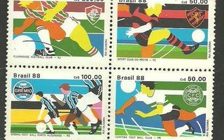 JALKAPALLO urheiluaiheinen sarja BRASILIA 1988 **