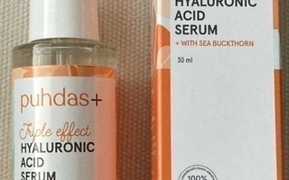 PUHDAS+ HYALURONIHAPPO -SEERUMI, 30 ML, -70% ALE