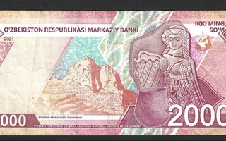 Uzbekistan 2000 som (2021)