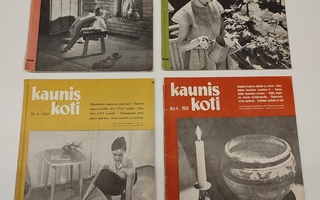 Kaunis Koti -lehti 1952 vuosikerta: 4 kpl