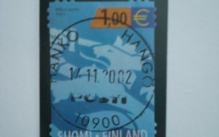 Loistoleimattu merkki Sininen leijona 1 € - LaPe 1602