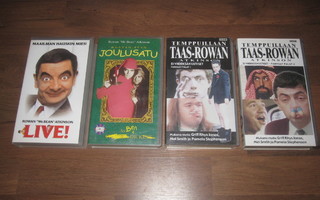 Rowan Atkinson videot x 4 - Musta Kyy, Mr. Bean,... VHS