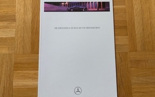 Esite Mercedes E-luokka W124, E 200 D - E 420, 1993/1994