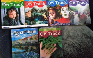 Lukion Englanninkielen kirjat, On Track ja Profiles 10e/kpl