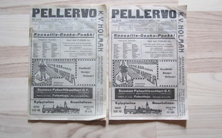 Pellervo -lehti vuodelta 1915 yht. 2 kpl