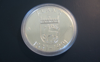 100 mk hopea juhlaraha Ahvenanmaa - 1991