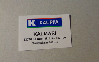 TT-etiketti K kauppa Kalmari
