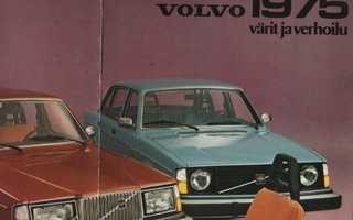 Volvo 1975 esite, värit ja verhoilu, 8 / 1974, 6 sivua, K3