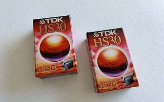 VHS-C kasetit -  uudet TDK