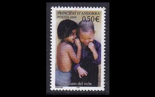 Andorra Fr 613 ** Maailman lapset (2004)