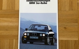 Esite BMW 3-sarja E30 lisävarusteet 1988, myös M Technik